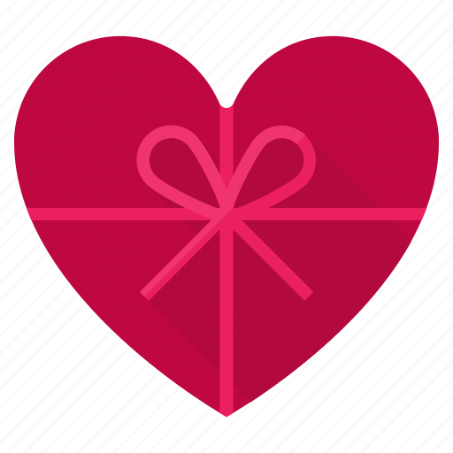 Box, gift, heart, present, romance, top view, valintines icon - Download on Iconfinder
