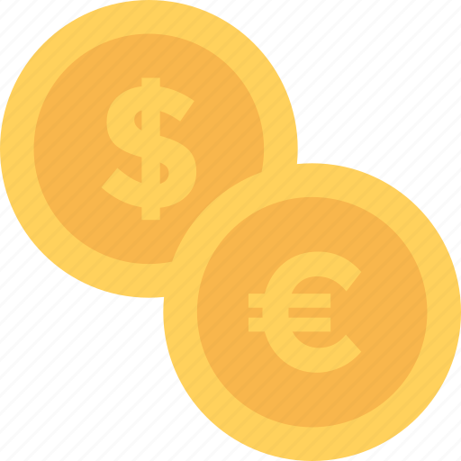 Cash, coins, currency coins, dollar, euro icon - Download on Iconfinder