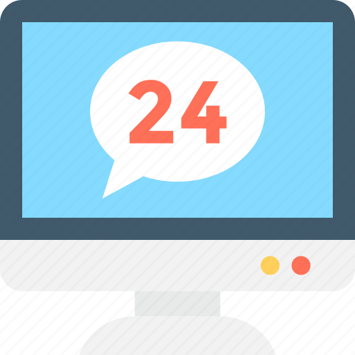 Customer service, customer support, full time service, helpline, twenty four hours icon - Download on Iconfinder