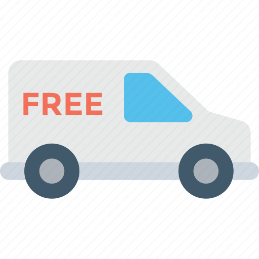 Delivery service, delivery van, free delivery, freight, logistics icon - Download on Iconfinder