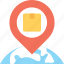 location pointer, map pin, parcel location, parcel tracking 