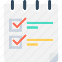 checklist, clipboard, document, pen, questionnaire