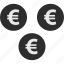 coins, ecommerce, euro, money 
