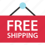 ecommerce, free, shipping, sign 