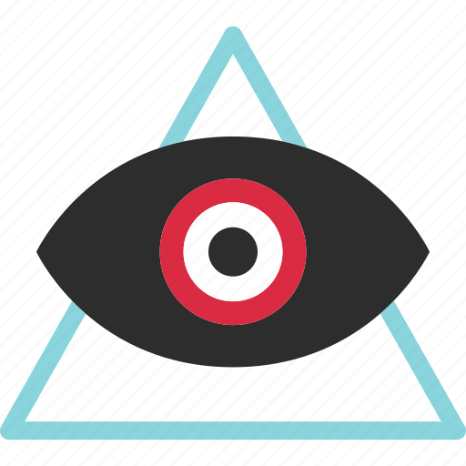 Eye, online, sign, traingle, views, web icon - Download on Iconfinder
