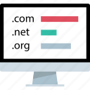 com, extension, net, org