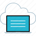 cloud, laptop, online