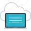 cloud, laptop, online 