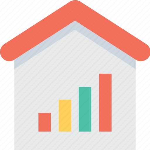 Graph, housing market, property graph, property value, real estate icon - Download on Iconfinder