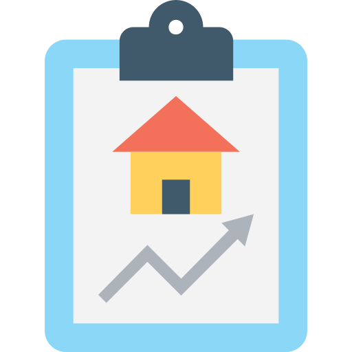 Graph, housing market, property graph, property value, real estate icon - Download on Iconfinder