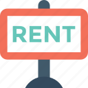 advertising, market, notice, property info, rent sign