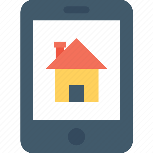 Mobile, mobile phone, online property, property app, real estate icon - Download on Iconfinder