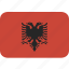 albania, round, rectangle 