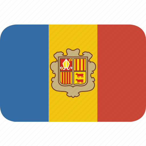 Andorra, round, rectangle icon - Download on Iconfinder