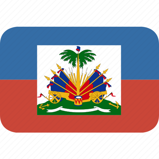 Haiti, round, rectangle icon - Download on Iconfinder