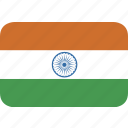 india, round, rectangle