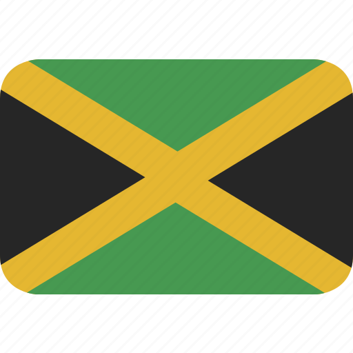 Jamaica, round, rectangle icon - Download on Iconfinder