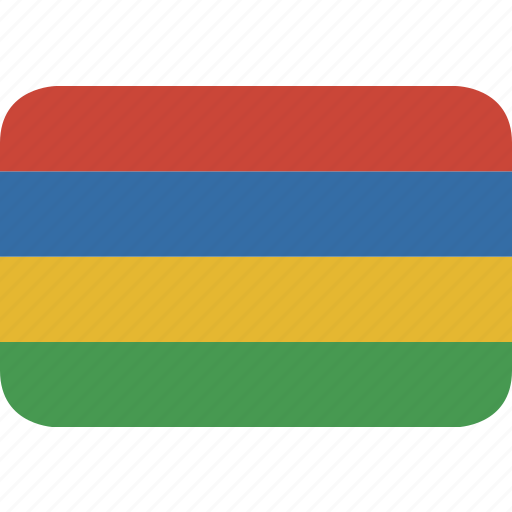 Mauritius, round, rectangle icon - Download on Iconfinder