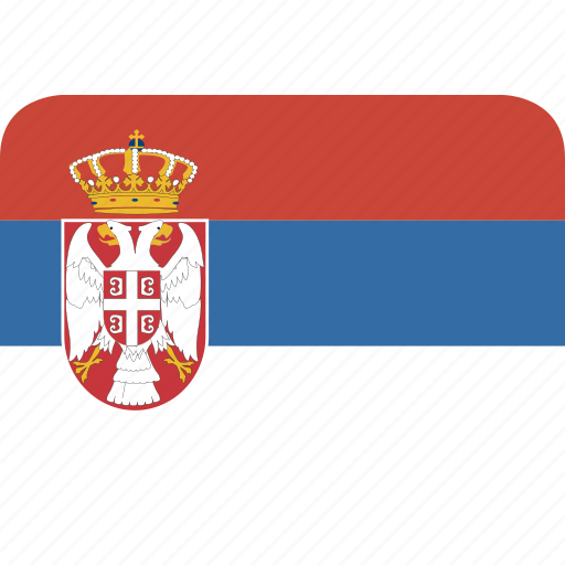Serbia, round, rectangle icon - Download on Iconfinder