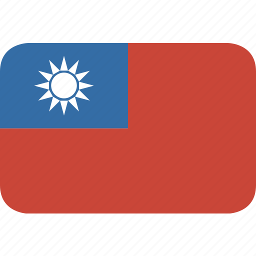 Taiwan, round, rectangle icon - Download on Iconfinder