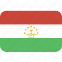tajikistan, round, rectangle