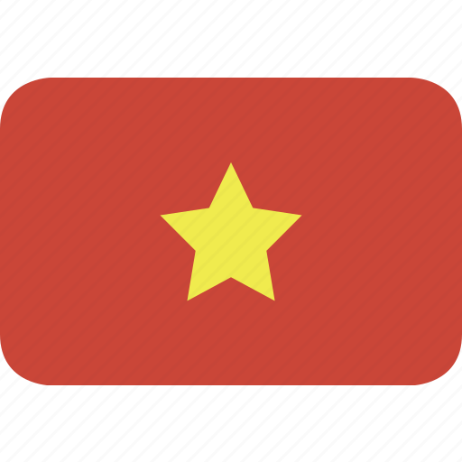 Vietnam, round, rectangle icon - Download on Iconfinder