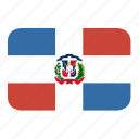 republic, dominican, rectangle, round