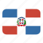 republic, dominican, rectangle, round 