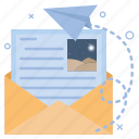 communication, document, envelope, file, mail, message, send
