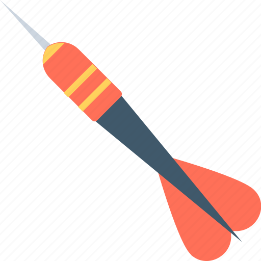Bullseye arrow, dart, dart pin, dart stick, target pin icon - Download on Iconfinder