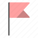 flag, mark, pin, red flag, checkpoint