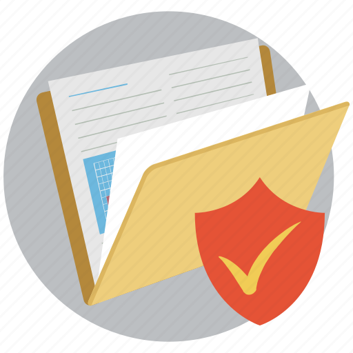 Checkmark, concepts, documents, folder, protected, protected folder, security icon - Download on Iconfinder