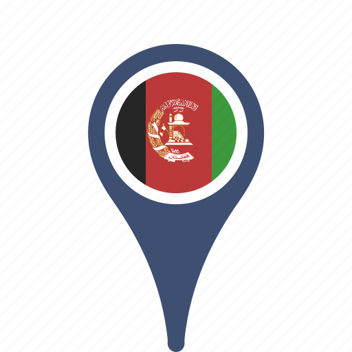 Afghanistan, country, county, flag, map, national, pin icon - Download on Iconfinder