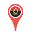 angola, country, county, flag, map, national, pin 