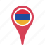 armenia, country, county, flag, map, national, pin 