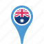 australia, country, county, flag, map, national, pin 