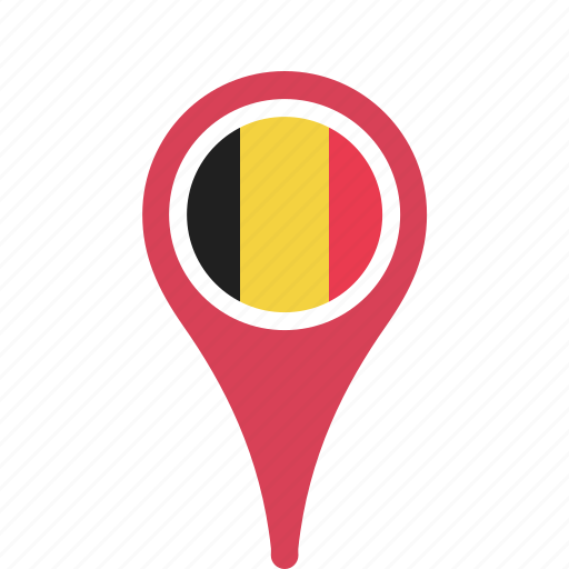 Belgium, country, county, flag, map, national, pin icon - Download on Iconfinder