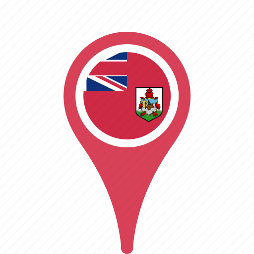 Bermuda, country, county, flag, map, national, pin icon - Download on Iconfinder
