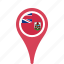 bermuda, country, county, flag, map, national, pin 