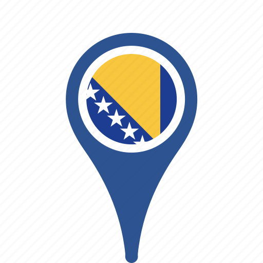 Bosnia, country, county, flag, herzegovina, map, national icon - Download on Iconfinder