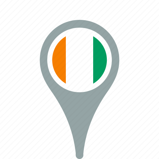 Cote, country, county, divoire, flag, map, national icon - Download on Iconfinder