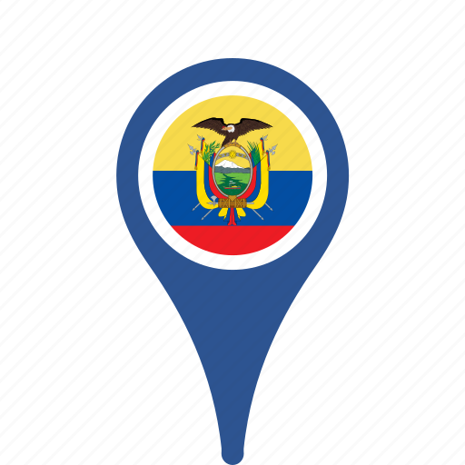 Country, county, ecuador, flag, map, national, pin icon - Download on Iconfinder