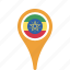 country, county, ethiopia, flag, map, national, pin 
