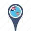 country, county, fiji, flag, map, national, pin 
