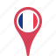 country, county, flag, france, map, national, pin 
