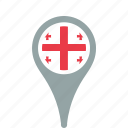 country, county, flag, georgia, map, national, pin