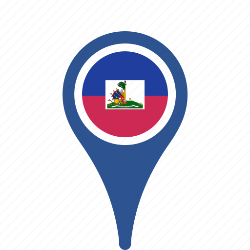 Country, county, flag, haiti, map, national, pin icon - Download on Iconfinder