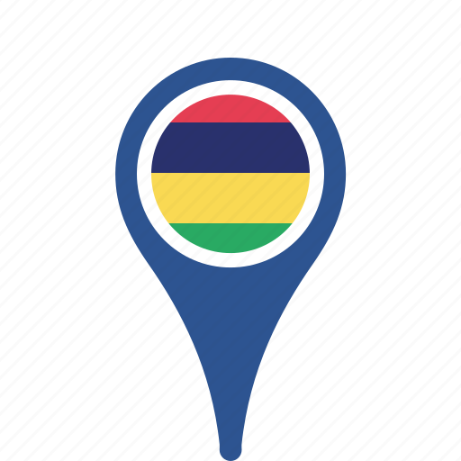 Country, county, flag, map, mauritius, national, pin icon - Download on Iconfinder
