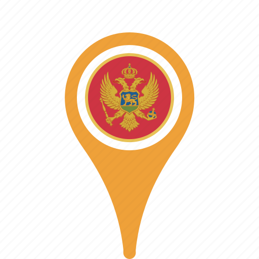 Country, county, flag, map, montenegro, national, pin icon - Download on Iconfinder