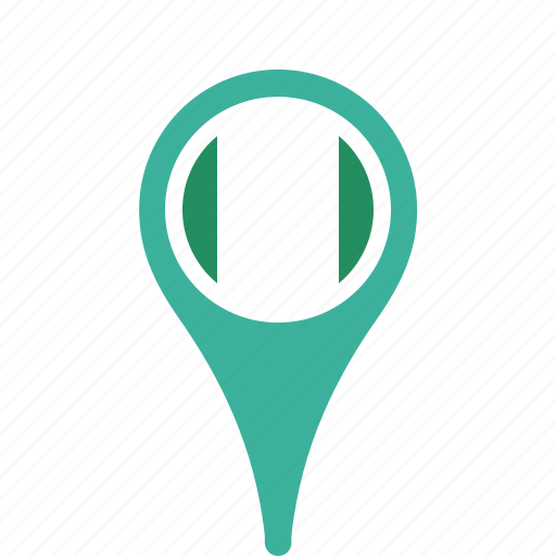Country, county, flag, map, national, nigeria, pin icon - Download on Iconfinder
